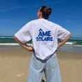 T-shirt blanc unisexe Sunkin Paris